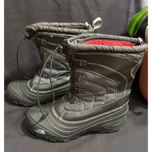 Women’s Youth North Face Waterproof Thermafelt Alpenglow IV Snow Boots, size 7 - Picture 2 of 8